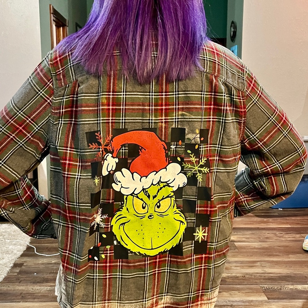 Red and Green Plaid Jacket